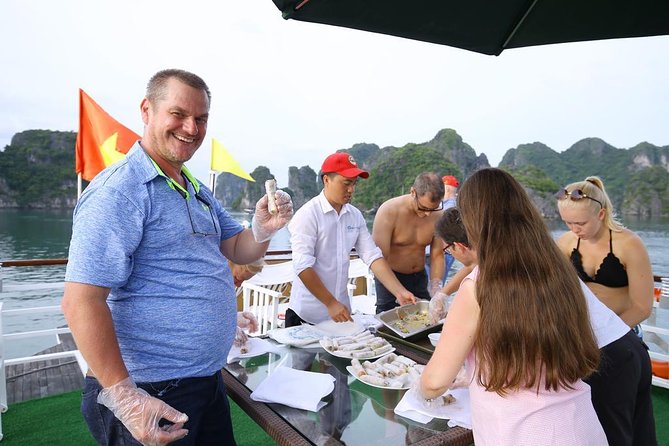 3-Day Cruise on Ha Long Bay with Kayaking, Swimming, Cooking Class,... - Sung Sot Cave (Amazing Cave): The Ceiling That Steals the Show