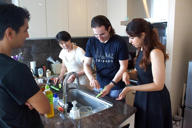 3-Hour Shared Halal-Friendly Japanese Cooking Class in Tokyo - Classic menu: sushi, Japanese pizza, and wagyu taught by a home cook