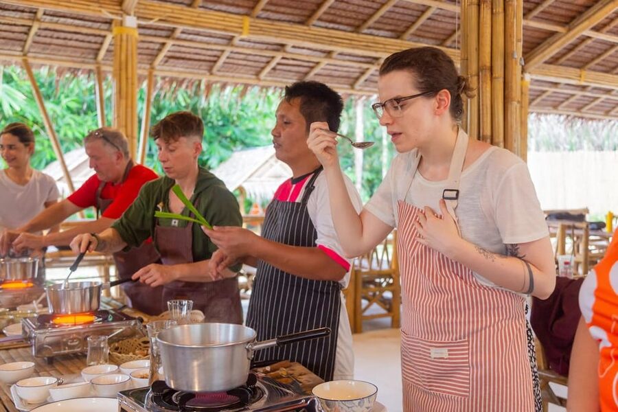3 hours Khao Lak Cooking Class and Market Visit - Four dishes you’ll cook and eat (and the flavor lessons behind them)