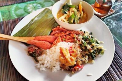 Afternoon Cooking Class & Making Bali Offering with Dinner - Cold ginger tea and Canang Bali: you start with culture, not recipes
