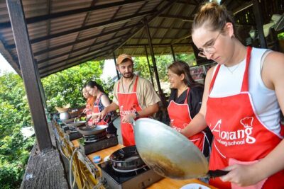 Aonang Thai Cookery School in Krabi - The Open-Air Kitchen and Your Own Station (Why It Matters)