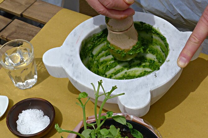 Authentic Pesto cooking class in Manarola at Cinque Terre - The Marble Mortar Technique: Why Your Pesto Texture Changes