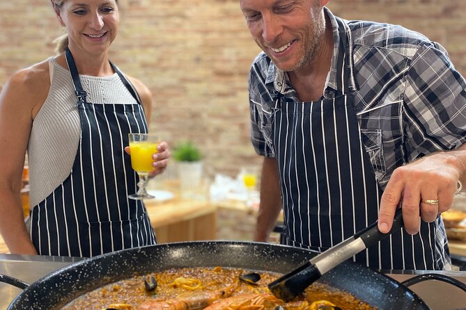 Barcelona Paella Cooking Class & Boqueria & Hofmann-Trained Chefs - Tapas & Sangria in a Restored Catalan Studio