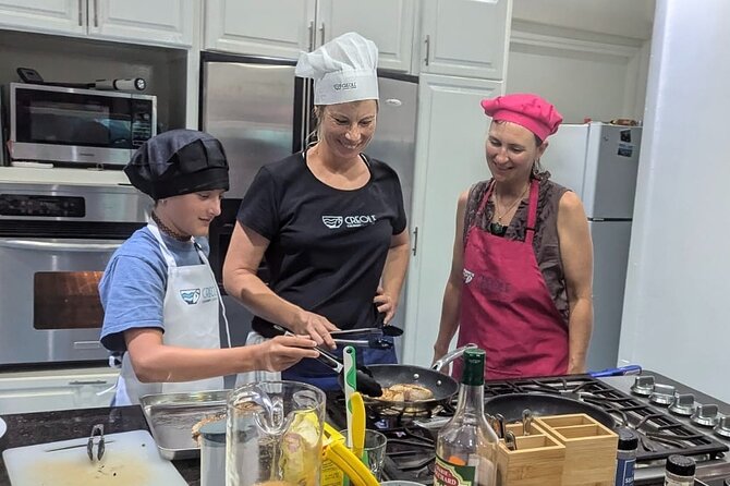 Caribbean Sip'n'Cook Cooking Class in Sint Maarten - The Kitchen Setup at Creole Culinary Classroom (Cole Bay)