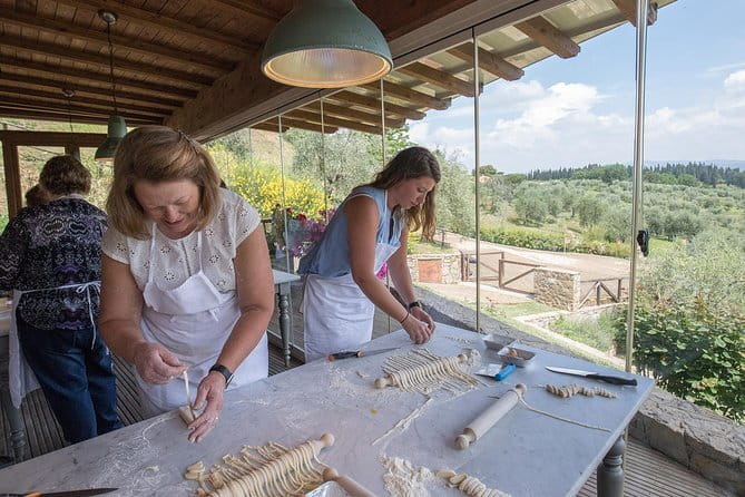 Cooking Class and Lunch at a Tuscan Farmhouse with Local Market Tour from Florence - In the farmhouse kitchen: hands-on cooking, pasta first