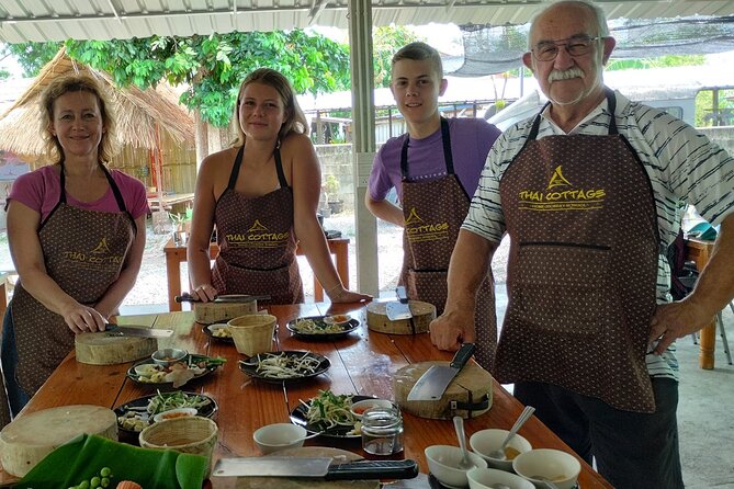 Cooking class in organic garden and local market tour ThaiCottage - The Family-Style Meal: Eating What You Cook (Without the Guesswork)