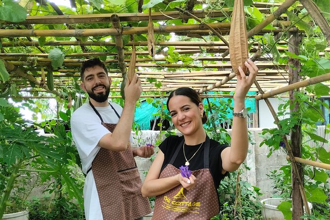 Cooking class in organic garden and local market tour ThaiCottage - Organic Herb Garden Kitchen: From Growing to Cooking