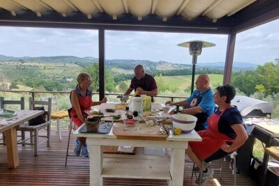 Cooking Class on a Family Farm in Chianti with Lunch - The farm tour first: olive grove views and the saffron detail