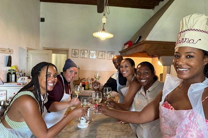 Cooking class, visit to the wine cellar, 2500 year old granaries - Making Fresh Pasta in the Tuscan Kitchen