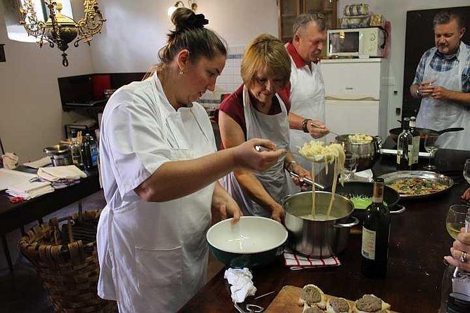 Cooking class, visit to the wine cellar, 2500 year old granaries - The Private Chef Experience: English Instruction and Real Technique