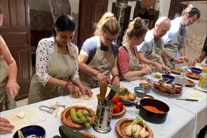 Cooking class with a local family with Chef Latifa - Local dishes - The meal: fish tagine, mint tea, and lots of food