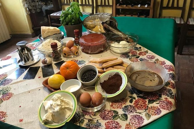Cooking Class with a local "Mamma" in Soriano, little town close to Viterbo - The meal part: lunch, wine, coffee, and dessert