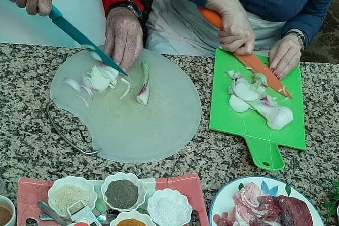 Cooking class with transfer - The hands-on menu: salads, starter, bread, and chicken tagine