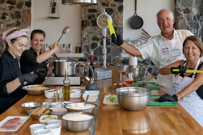 Cooking Lesson & Cocktails on the Beach - Hands-on Santorini cooking: fava, tomato fritters, and Vinsanto