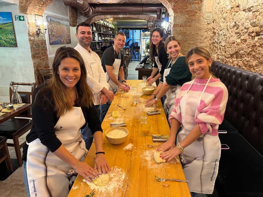 Florence Cooking Class: Ravioli & Pasta & Wine + Gift Apron - Wine, pacing, and the social side of the class