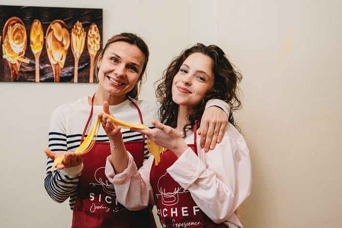 Florence: Pasta Cooking Class with Unlimited Wine - Your table moment: drink as much as you want and eat everything