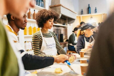 Florence: Premium Cooking Class for Pasta and Gelato - Entering the kitchen at Towns of Italy (and keeping it simple)