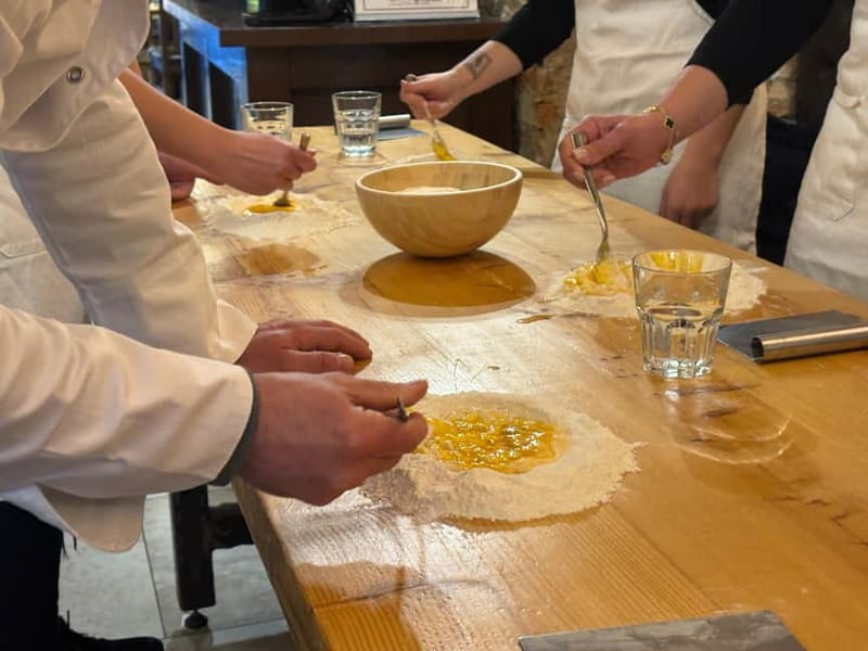 Florence: Premium Pasta Cooking Class with Tiramisu & Wine - Hands-on pasta dough and pappardelle, the real basics