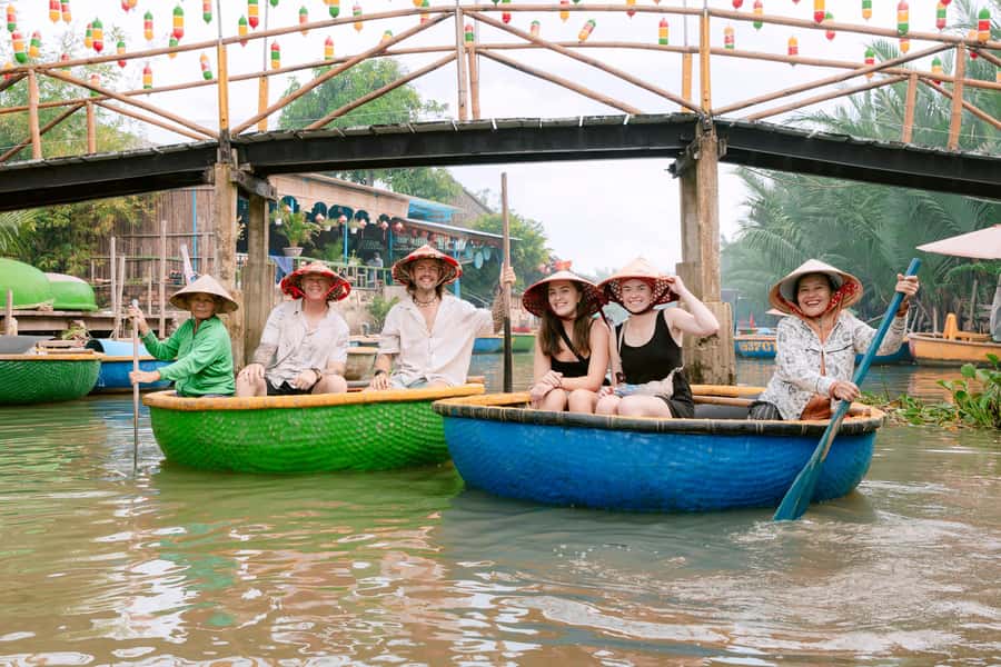 From Hoi An: Market Tour, Basket Boat Ride and Cooking Class - Cooking Class in the Rural Setting: Make Bánh Xèo, Phở, and More