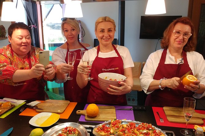 From market to Table Cooking lesson with a local in Sicily - The Dishes: Fresh Pasta, Bruschetta, Seafood, and More