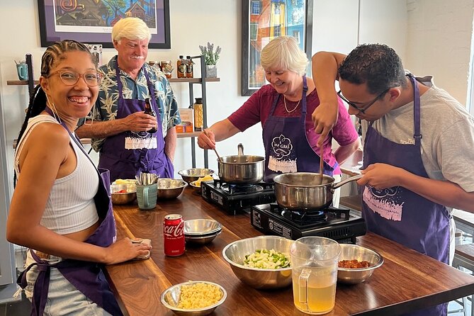 Hands-on Cajun Traditions Cooking Class - Course 2: Chicken and andouille sausage jambalaya main