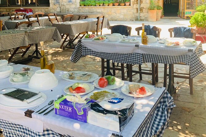 Heraklion: Cretan private cooking lesson with lunch in Arolithos - Lunch in the taverna: panoramic views plus local wine