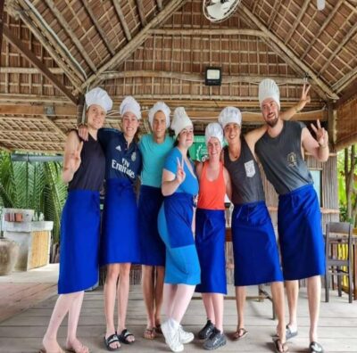 Hoi An: Bay Mau Cooking Class Only and Making Pho - The heart of the class: pounding, separating, and grinding rice