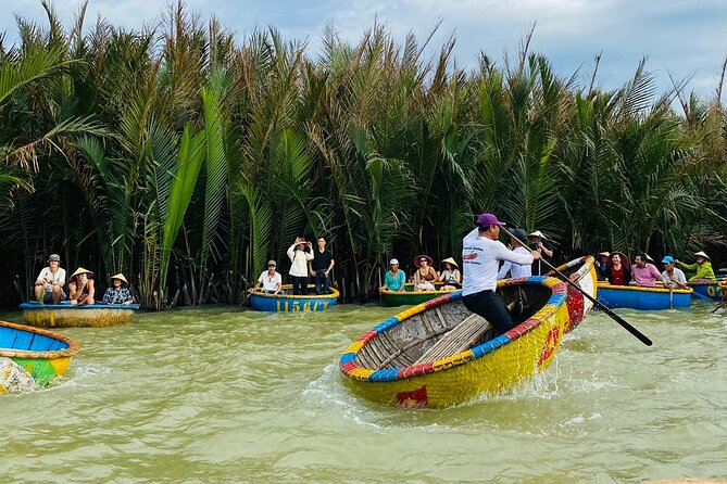 Hoi An: Cooking Class with Market, Lantern Making, Basket Boat - Bay Mau coracle basket boats: coconut channels, fun rides, and a reality check