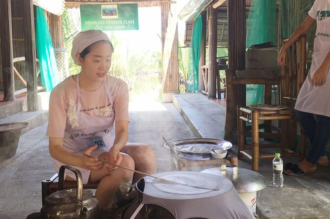 Hoi An Eco Cooking Class With Kien Nguyen Cooking - Round Bamboo Boat Through Cam Thanh Coconut Waterways