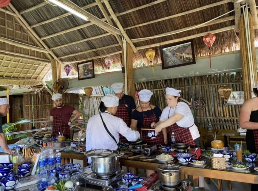 Hoi An : Vegan Cooking Class - Market & Coconut Basket Boat - Cooking class in the coconut village stilt house: four vegan Vietnamese dishes