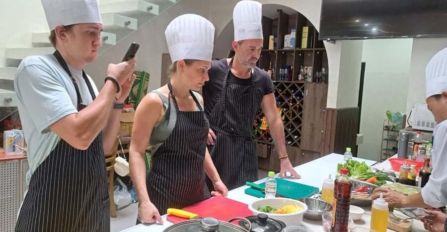 Hoi An:Vegetarian Cooking Class & Explore Market wChef Thanh - The meal: welcome drink, what you eat, and how to think about allergies