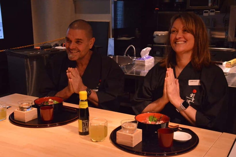 Japanese Knife Skills & Tuna Don/Sushi Workshop in Tokyo - Cooking your own tuna zuke-don or sushi set