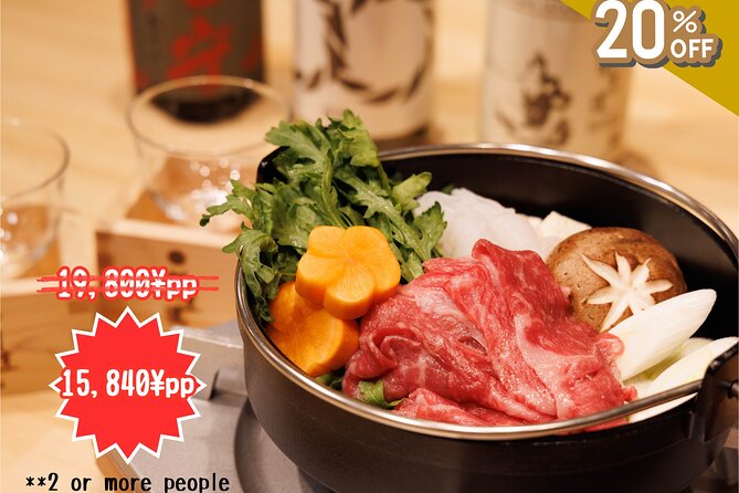 Japanese Sake Tasting & Wagyu Sukiyaki Cooking Class in Tokyo - Key highlights worth your time