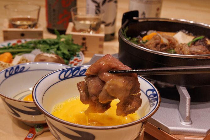 Japanese Sake Tasting & Wagyu Sukiyaki Cooking Class in Tokyo - Eating your own lunch: sake pairing at the table