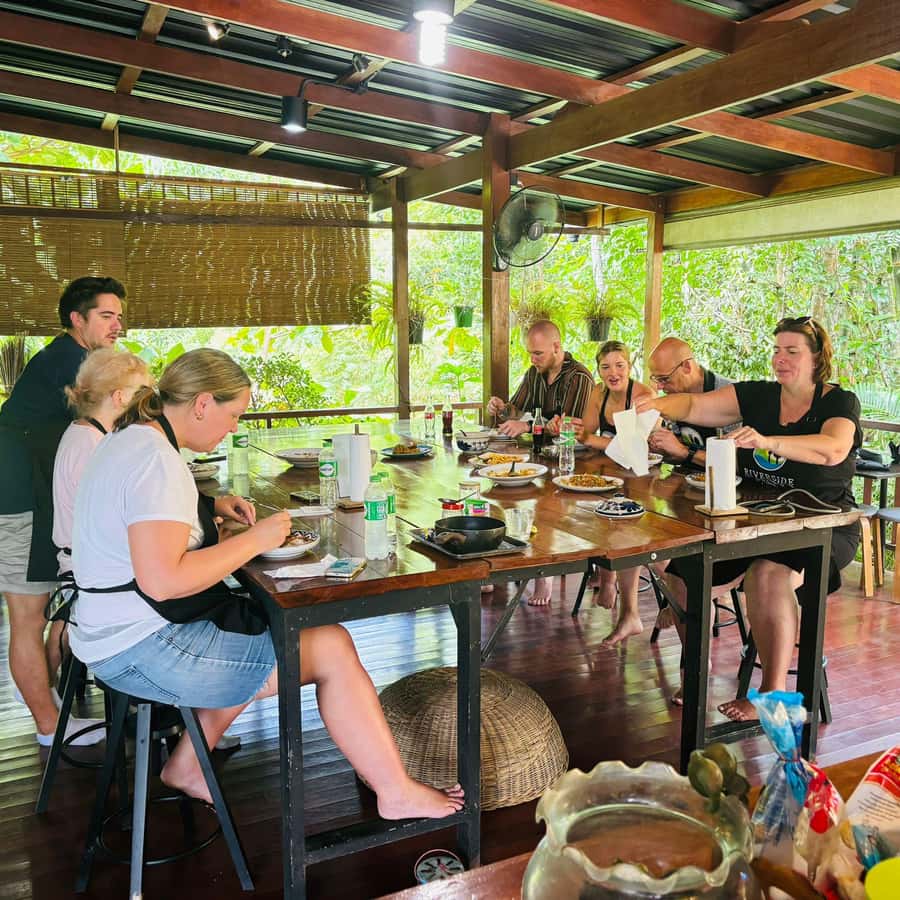 Khao Lak: Half-Day Cooking Class and Ingredient Hunt - The Communal Thai Feast: Eat What You Made (Then Share Stories)