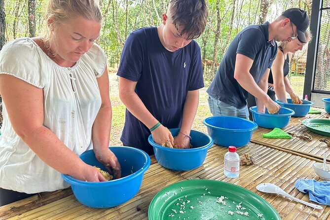 Khaolak Elephant Sanctuary, Cooking Class and Waterfall Tour - 11:30 cooking and snack balls: hands-on work with a purpose