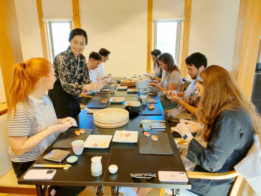 Kyoto: Authentic Sushi Making Cooking Lesson - The Lunch Setup: Miso Soup, Soy Sauce, Wasabi, and Ginger