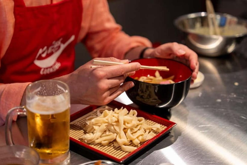 Kyoto Udon & Tempura Cooking Class with Professional Chefs - Inari Sushi and onigiri rice: shaping seasoned comfort into forms