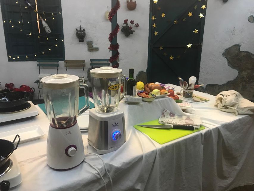 Local cooking class in Cordoba. Hands on: Salmorejo - Price and value: $11 for Salmorejo plus wine (and what that means)