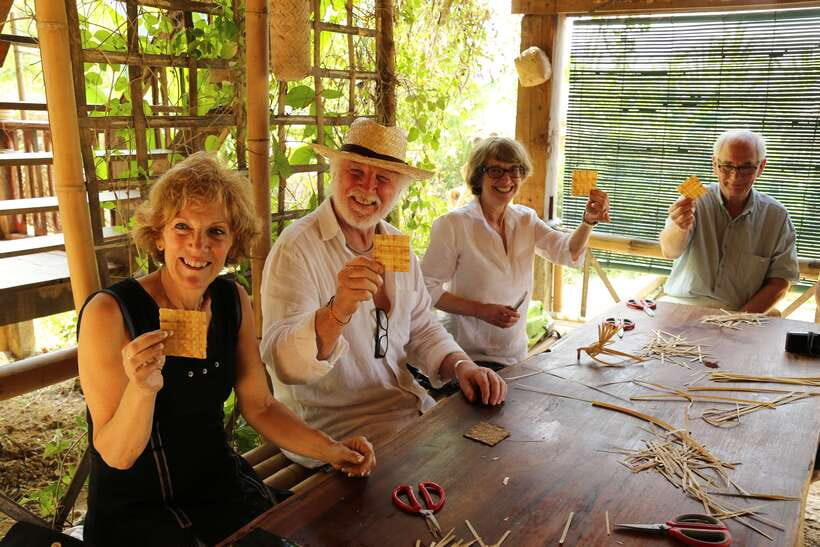 Luang Prabang: Bamboo Weaving Workshop & Cooking Class - Bamboo weaving workshop: making a mat you can actually take home