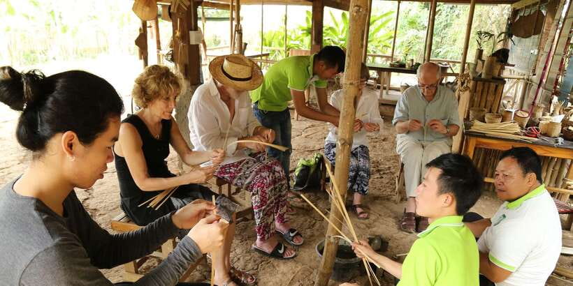 Luang Prabang: Bamboo Weaving Workshop & Cooking Class - The cooking class: bamboo shoots, banana leaves, and real heat