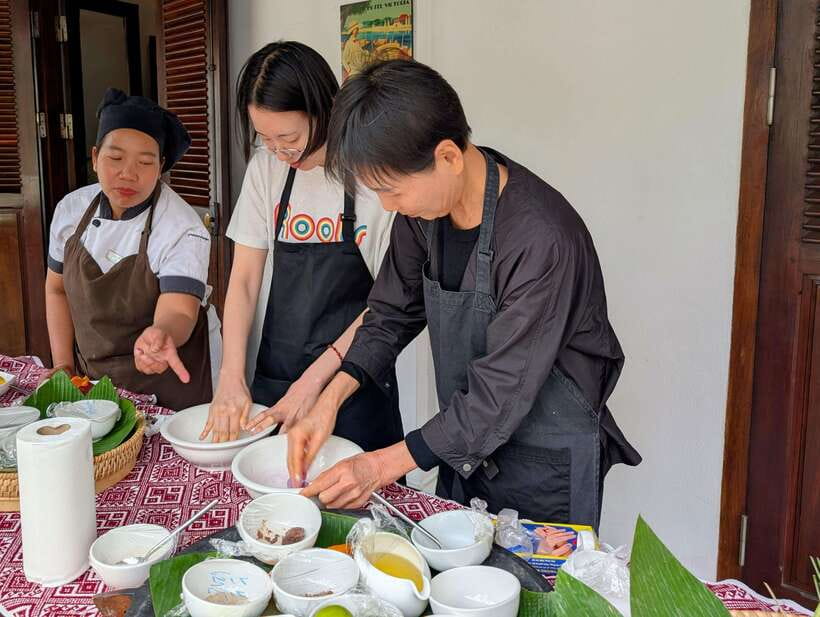 Luang Prabang: Cooking Class at the Former Royal Palace - Cooking class on-site at Alame: what you’ll do and how you’ll learn