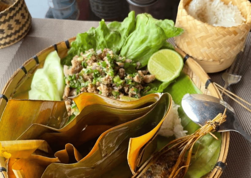 Luang Prabang: Mekong River Cooking Class with Hotel Pickup - The Menu You’ll Cook: Meat Dishes, Vegetarian Dishes, and How They Fit Together