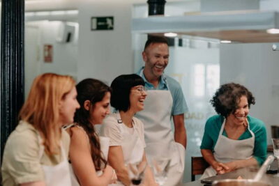 Madrid: Paella & Tapas Cooking Class and Market Visit - Sweet vermouth in the kitchen: how the aperitif sets up the meal