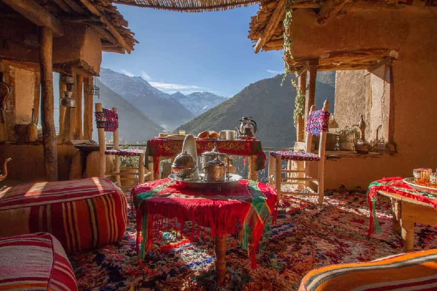 Marrakech: Atlas Mountains Cooking Class with Berber Family - Stop for Ingredients: Markets, Herbs, and How the Meal Begins