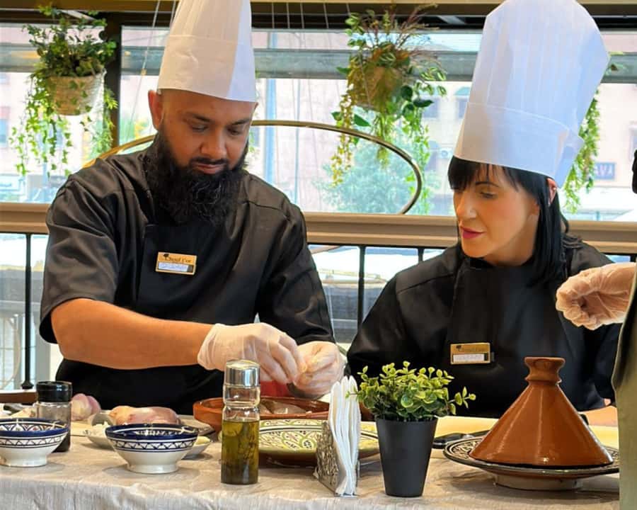 Marrakech: Moroccan Cooking Class with Pickup - The 3-hour flow: tea, prep, cooking, eating, and a certificate