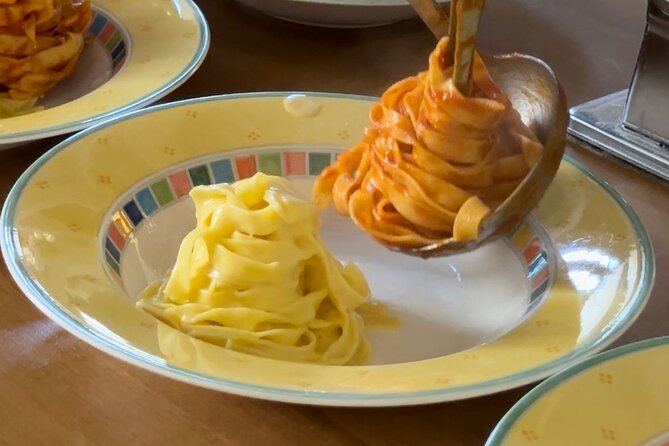 Milan: Pasta, Tiramisu, Cooking Class! Learning Premium Products! - Family-style dinner and Italian food stories at the table