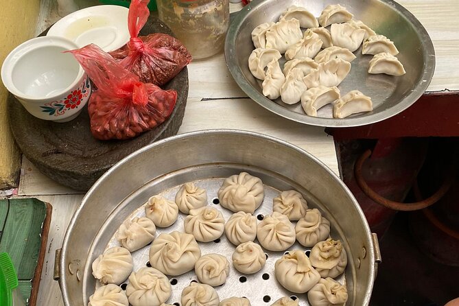 Momo, Dhalbhat & Thukpa Cooking Class, Nepal - The rooftop kitchen setup and eating at the right moment