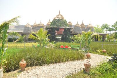 Morning Cooking Class in Organic Farm with Local Market Tour - The Best Thai Cookery School Organic Farm Kitchen Setup
