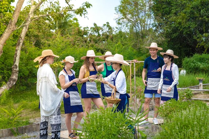 Morning Thai Cooking with Grandma - Market Visit & Farm Tour - Organic farm tour: rice fields, chickens, eggs, and a mushroom hut